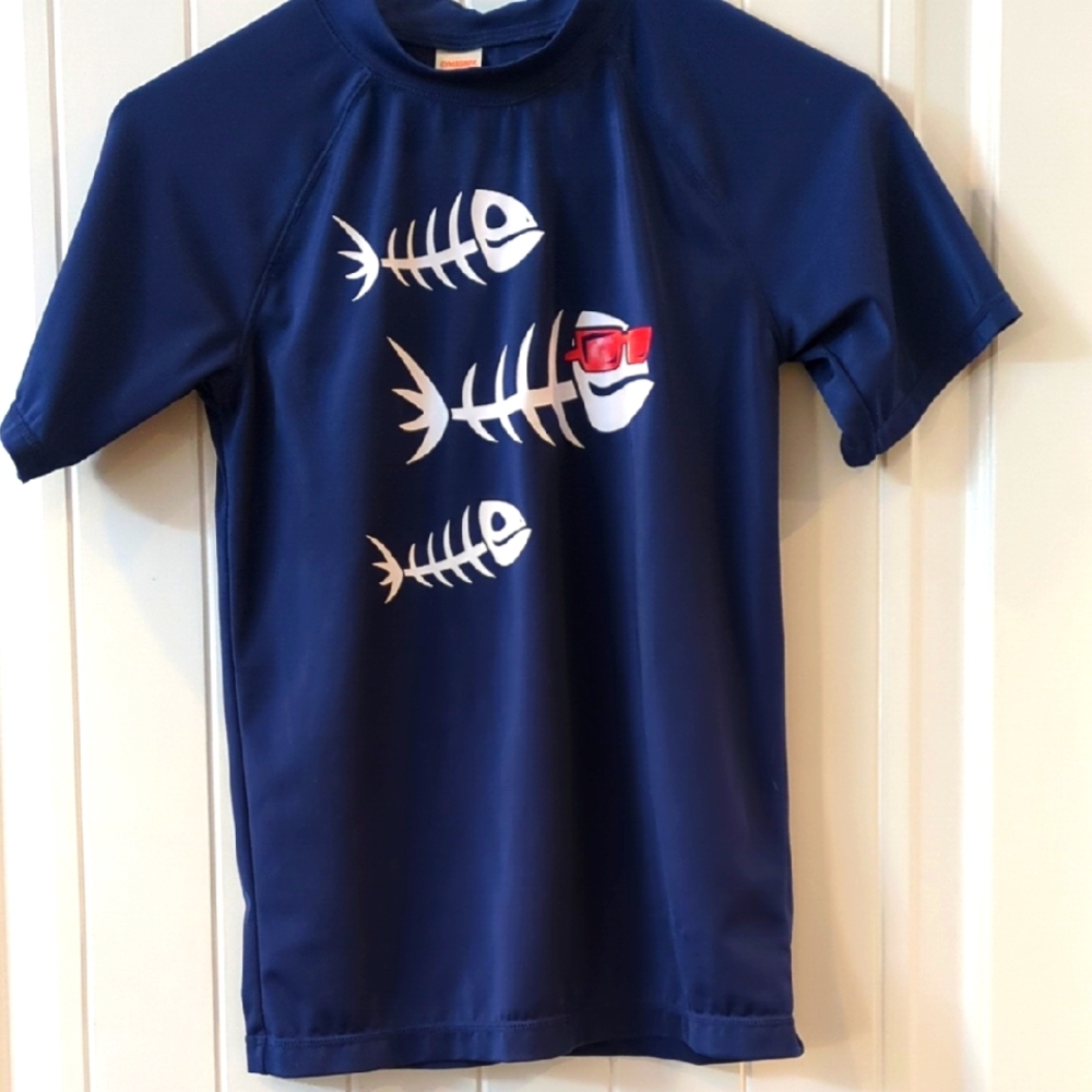 Gymboree Swim Shirt Fish Bones